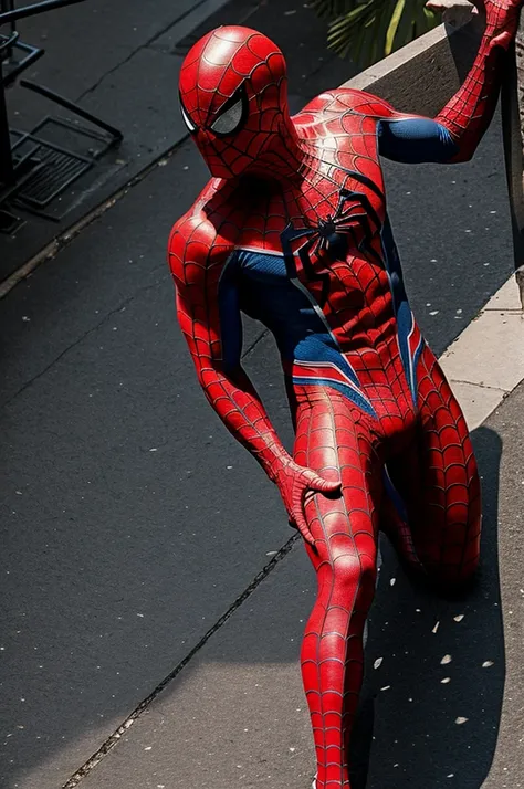 naked spiderman 
