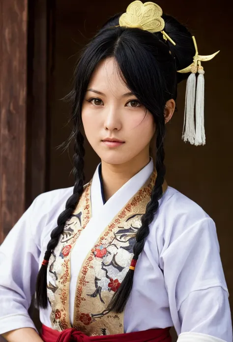 A female character from the anime "The Apothecary Diaries" with "mao mao". She is a fighter, but wears traditional clothes 