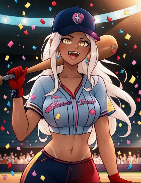 score_9, score_8_up, score_7_up, (full body shot from below:1.2), (long socks:1.1), (stunning vampire lady holding baseball bat:...