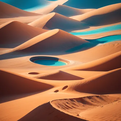 abstract colorful desert