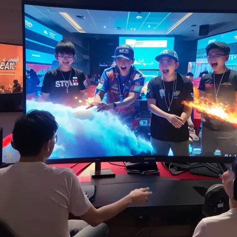 e-sports class　fun　excited　exciting　bigger screen