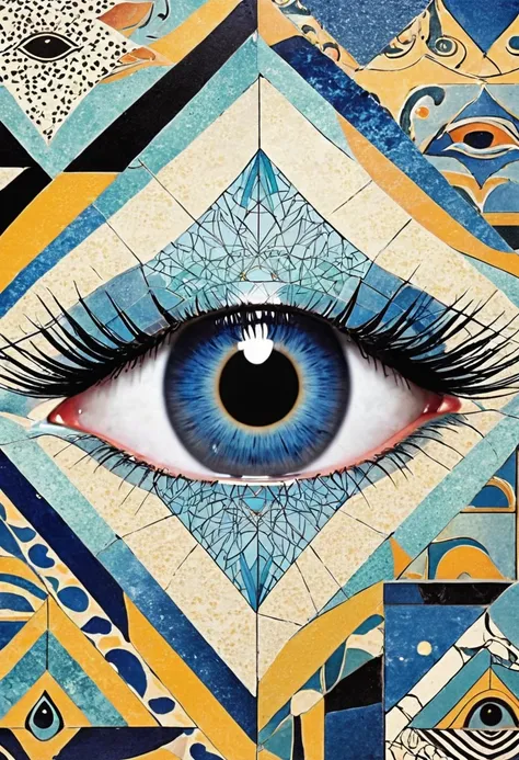 The geometric eye，Geometric tiles