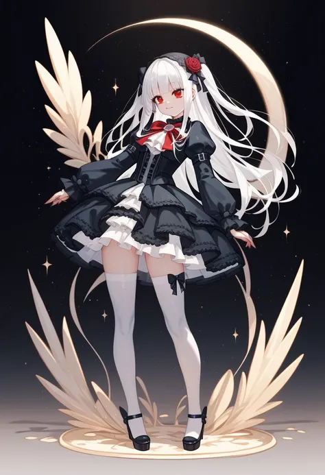 masterpiece, top-quality, ​masterpiece, top-quality,ighly detailed,{top-quality}, {{​masterpiece}}, {hight resolution},original, {extremely delicate and beautiful},​masterpiece, top-quality,ighly detailed,{top-quality},white hair, gothic lolita, full body,...