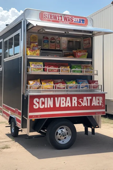 Snack Trailer ,written cida snacks 