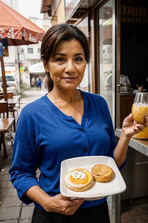 54 year old lady breakfast seller 