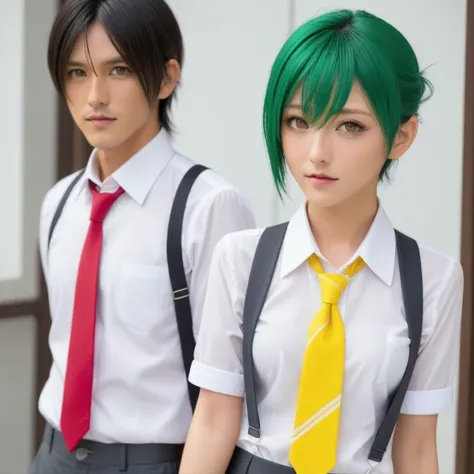 late,  mating press, 1 woman, 1st son, sex, penis, vaginal, balls, ~am, behind, mion sonozaki, green hair, green eyes, ponytail,...