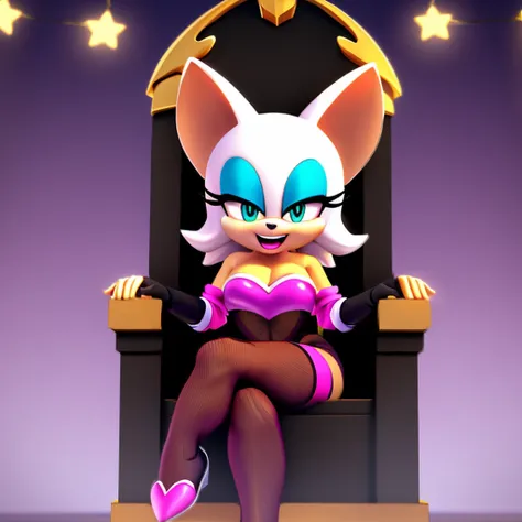 Rouge he sits on a throne and laughs Black bodystocking 