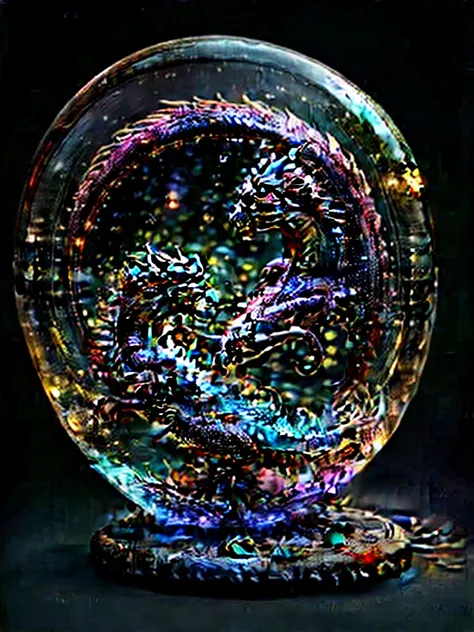 (baby dragon inside++ a bubble)+++, (1bubble)+++, fantasy, 3d, vivid colors, beautiful, masterpiece, highest quality, intricate ...