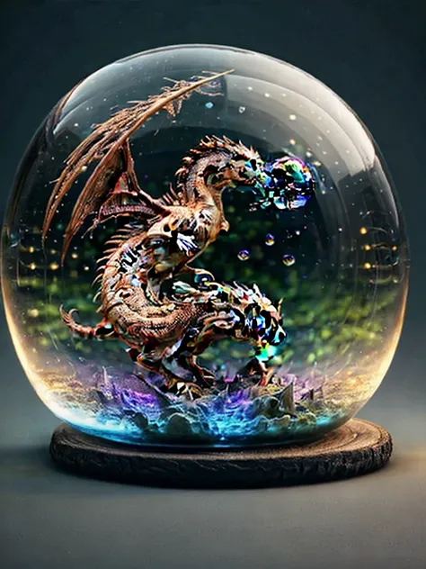 (baby dragon inside++ a bubble)+++, (1bubble)+++, fantasy, 3d, vivid colors, beautiful, masterpiece, highest quality, intricate ...