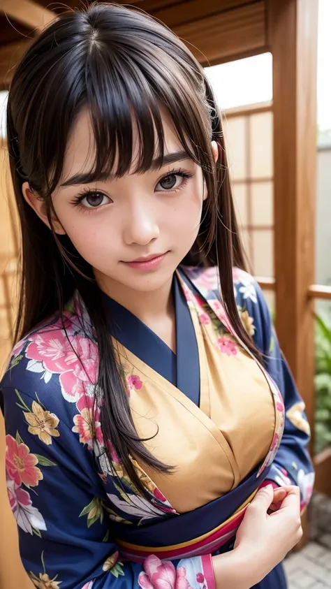 Best quality, masterpiece, ultra-high resolution, 8K, (reality: 1.4), RAW shooting, most detailed face, very detailed and perfect anatomy, live photography; most beautiful face; shining skin; one 18-year-old Japanese.My bangs and eyes are big and cute.It h...