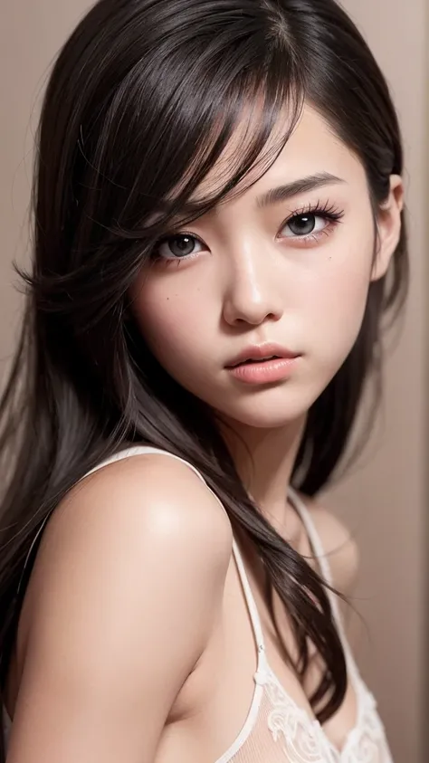 a beautiful young japanese girl,sexy pose,detailed face,beautiful eyes,long eyelashes,small nose,detailed lips,detailed face and body,intricate clothing,elegant style,highly detailed,8k,realistic,photorealistic,masterpiece,beautiful lighting,vibrant colors...