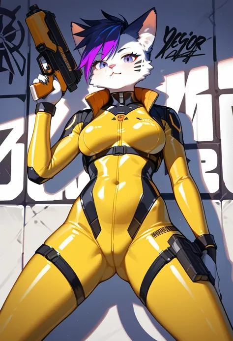 animation, Highest quality, Highest quality, High quality illustrations, masterpiece, Ultra-high resolution, Detailed Background, cyber cafe, Graffiti art on the wall, Absurd, Perfect Anatomy, performance, Good lighting, Shadows in the movies(kemono, Furry...