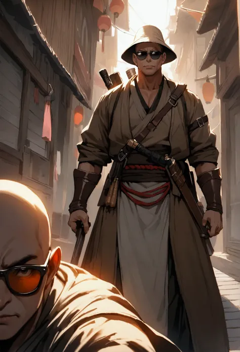 Japanese monk、Small、Expert、strongest、sunglasses、Hunter