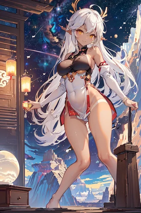 (Yae Miko)、((Prinz Eugen))、
((Highest quality))、((Highly refined))、((Perfect Refinement))、
((Super detailed))、((Symmetrical face))、((Sparkling Eyes))、
((Ultra-high resolution))、((Ultra HD))、
((Perfect body))、((Perfect Face))、
One woman、Only one person、solo...