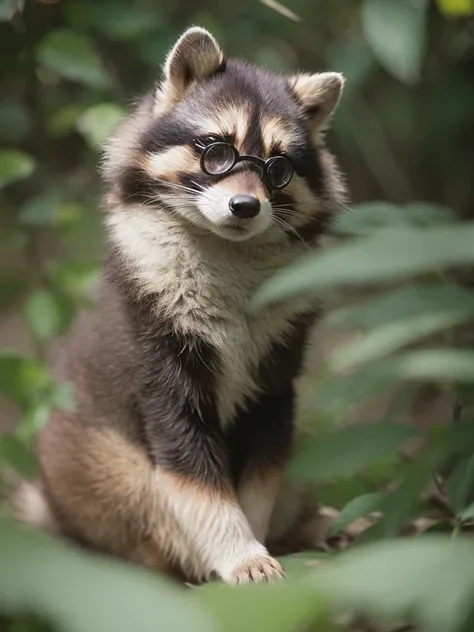 (Sumilux f1.4 75mm , low Latitude old color negative film , cross process , bokeh, flare, chromatic aberration , soft focus, (Shallow focus) , soft glow , Maximum aperture, High Key , Transparent depiction) , realistic female raccoon dog , butter face , tw...