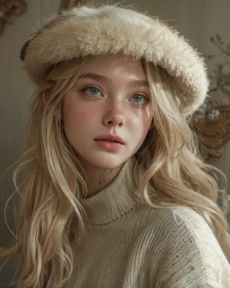 ellie fanning face, photorealistic, ultra hd, 8k