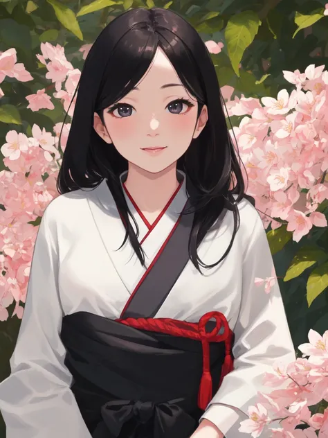 masterpiece, best quality, ultra-detailed, 8k uhd, beautiful young Japanese woman, 25 years old, cute face, big expressive eyes, long silky black hair, soft radiant skin, gentle smile, wearing stylish casual outfit, natural outdoor lighting, cherry blossom...