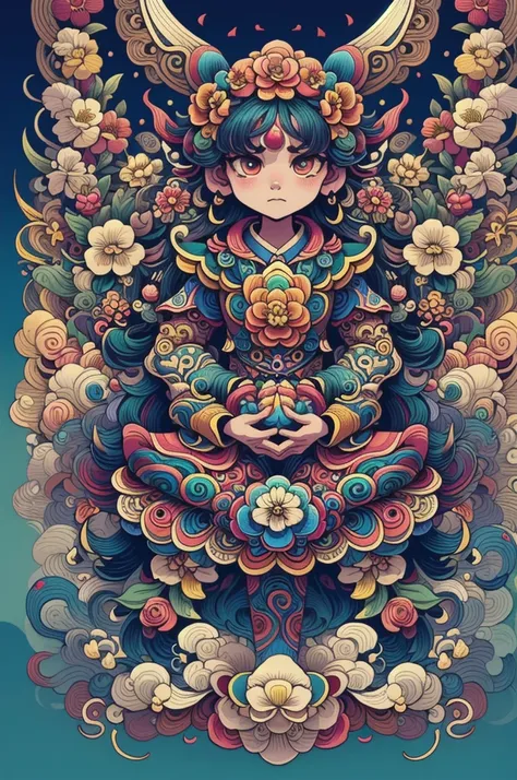 (masterpiece, top quality, best quality, official art, beautiful and aesthetic:1.2), a stunning art, abstract, flowery, centered...