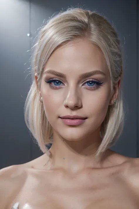 Tall, platinum blonde hair, blue eyes, glamorous makeup, high fashion, elegant, confident, luxurious, miling, full color, real teen 18 years old, 4k, Hair: Platinum blonde
Eyes: Blue
Makeup: Glamorous, with emphasis on bold lips and eye makeup
Style: High ...