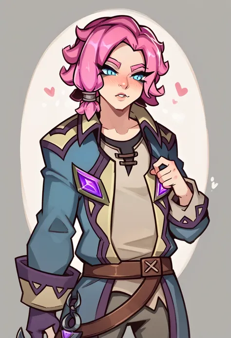 maeve from paladins, provocatively removing his clothes