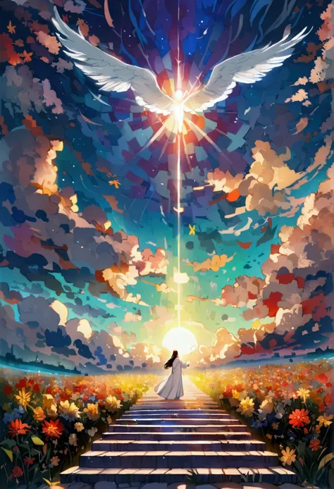 Bible、godの言葉、truth、Book、Angel、heaven、glory、The Kingdom of the Millennium、happiness、Shine、god、White robe、