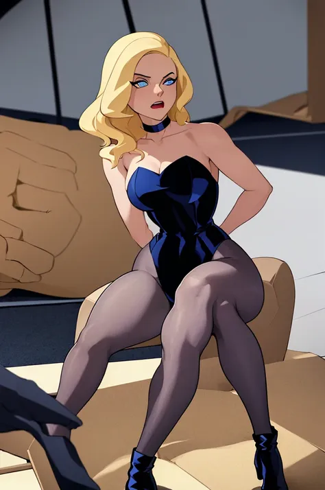 ((masterpiece,best quality)), absurdres,
black_canary_jlu, eggs laying, birth eggs, laying eggs, blue eyes, ankle boots