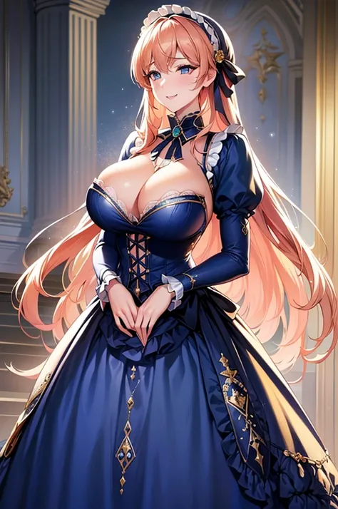 ((Anime art style)),(masterpiece),(Highest quality), (Very detailed),((Very delicate and beautiful)),((alone)),((whole body)),((1 princess in a gorgeous Victorian dress)),Lots of frills,Detailed face and eyes,Jewel-like eyes,((There is a volume and、Very lo...