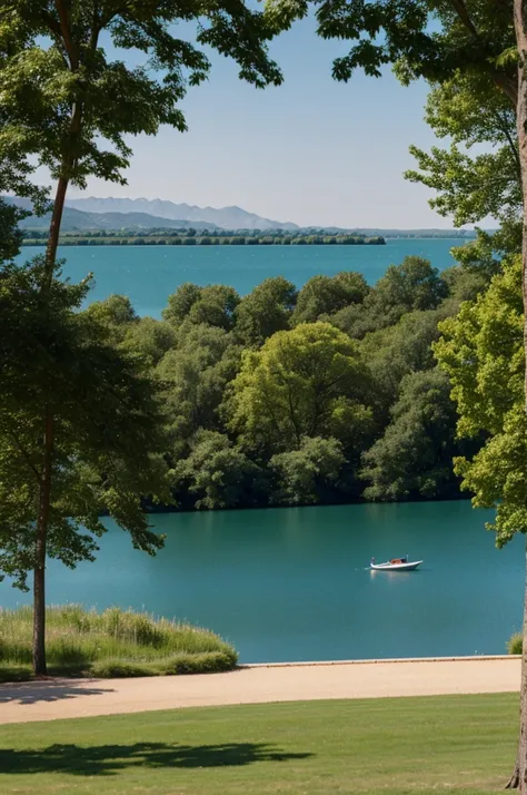 View of the lake