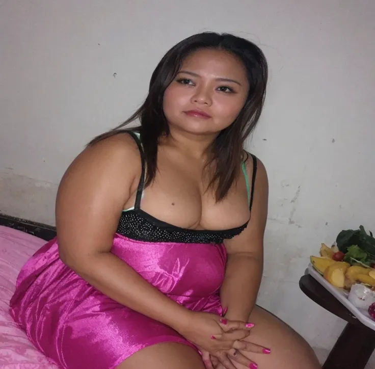 " 2woman, 35 Years Old, Indonesian , Lesbian Scene, Tank Top, big , full body, Curvy body, sharing Passionate hug and eating pussy