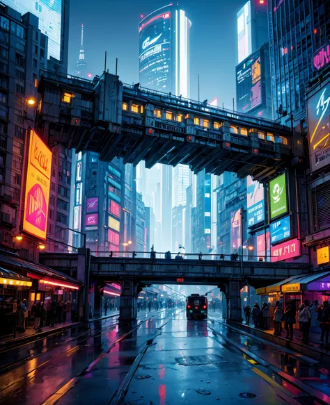 ((masterpiece)),((best quality)),((high detail)),((realistic,)) futurist era city, architectural streets, bazaars, futuristic tr...