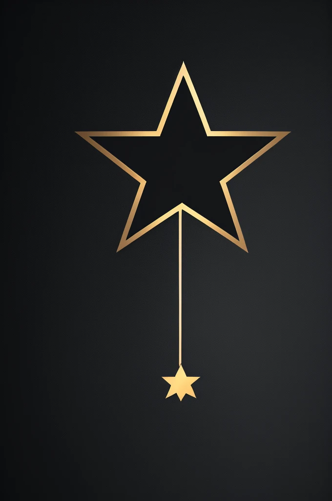 LogoBrand, Black Star, mysterious background.