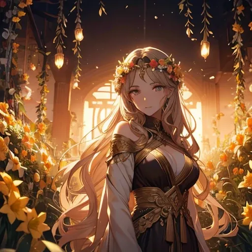 Persephone, in Greek-Roman mythology, is often described as a young, beautiful and graceful goddess. Her youthful beauty is compared to that of her mother, Demeter. She is depicted with long, wavy hair, which can be golden like wheat or dark like fertile e...