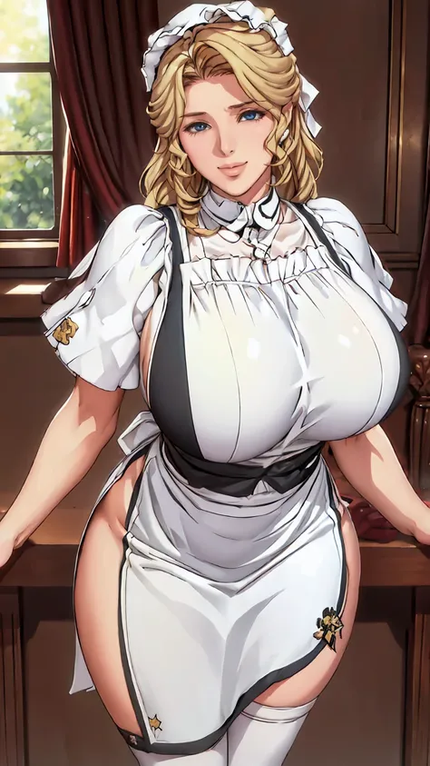 maria_vm, victorian_maid_uniform,(masterpiece:1.2, best quality), realistic, (real picture, intricate details, depth of field), ...