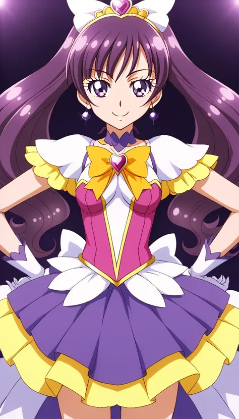 official style, cure twinkle, amanogawa kirara, go! princess precure, very aesthetic, best quality, intricate, overall detail, 1...