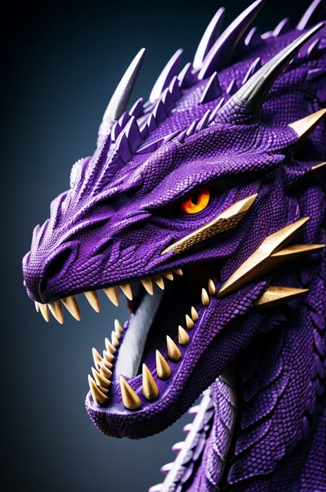 purple eyes dragon 
