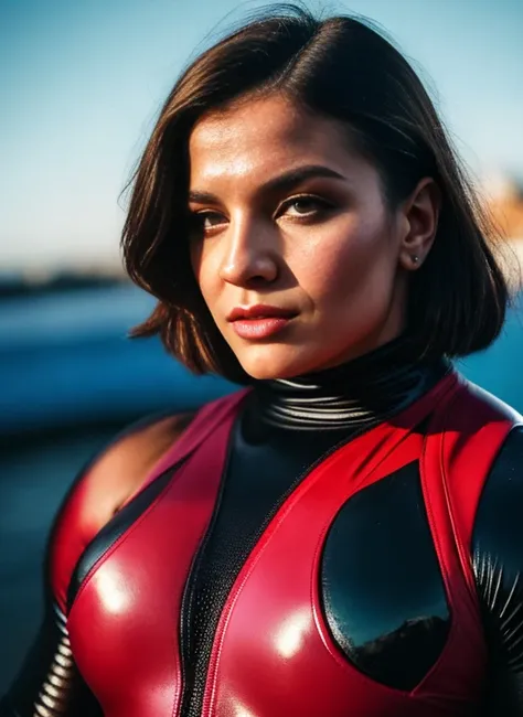  A heavily muscled iffb pro female bodybuilder,  A stunning intricate full color portrait of (sks woman:1),
wearing a black  latex turtleneck,
epic character composition,
by ilya kuvshinov, alessio albi, nina masic,
sharp focus, natural lighting, subsurfac...