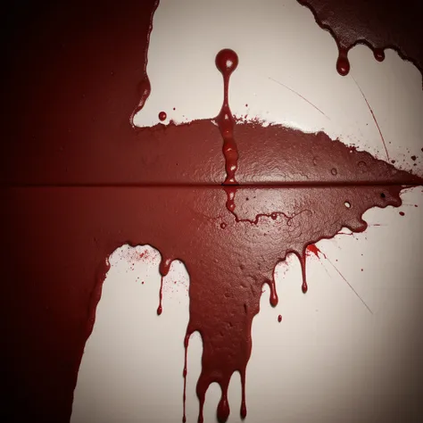 red paint, blood on a blank black background