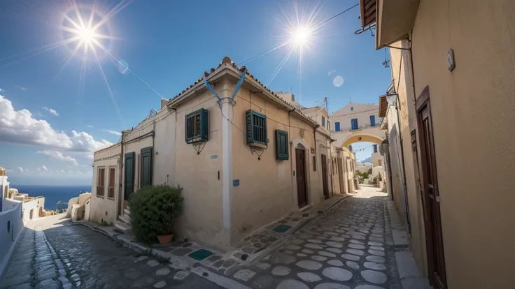 greece mediterranean climate showing the sun in an open sky