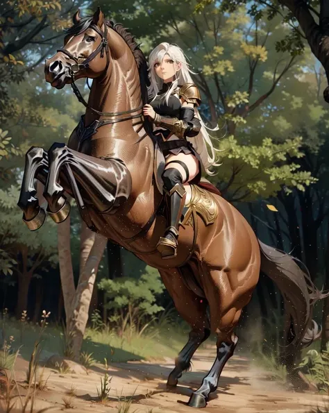 ((best quality)), ((anime masterpiece)), (high detailed), 8k, cinematic lighting, realistic, HDR, vivid color, horse