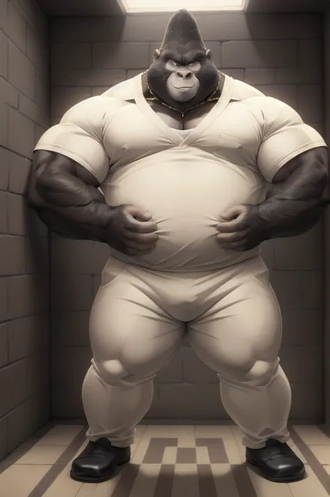 Epic Citizen Zootopia style, My Heroe Academia Character, Dungeons and Dragons Adventure style, A poor villager, Real life, Anime serie, Anime character, Obese muscle Obese Sumo wrestler Werebeast Kid, full body pic (obese, strong legs and arms) Sumo wrest...