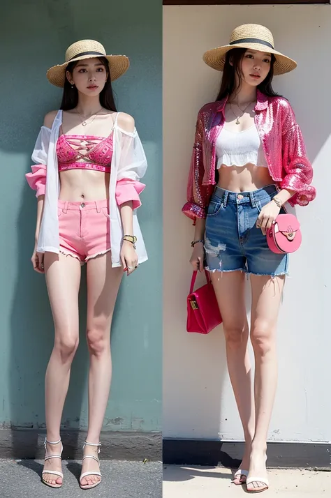 Use watermelon elements to design a set of fashionable clothes，Can create a unique style full of summer atmosphere。Here are some design ideas：

Summer Beach Wear：
Jacket：A light see-through chiffon blouse，Watermelon print，Bright colors，Full of summer atmos...