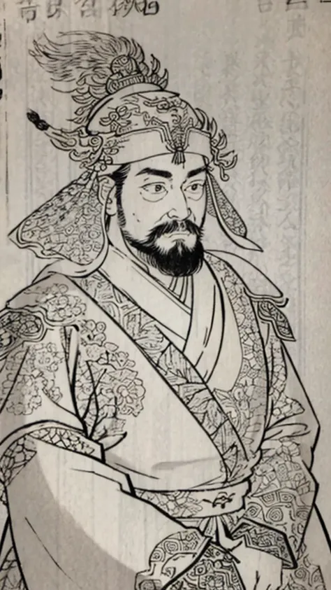 （（（monochrome））、（（men in ancient china））、（ink painting）、highest quality、masterpiece、ultra-high resolution、(realistic:1.4)、game p...