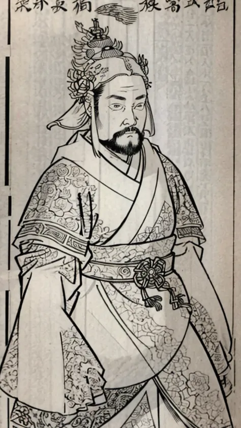 （（（monochrome））、（（men in ancient china））、（ink painting）、highest quality、masterpiece、ultra-high resolution、(realistic:1.4)、game p...