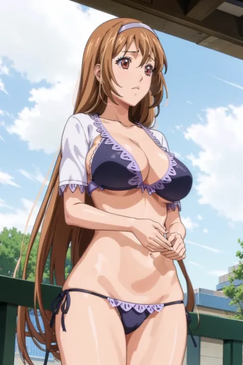 highest quality, masterpiece,anime illustration、 one girl, alone, big breasts、bikini、bitch