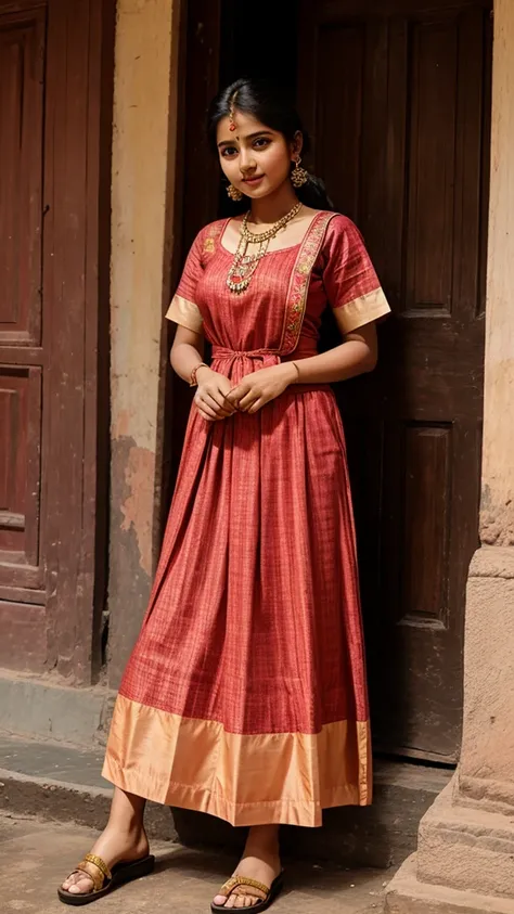 Girl in india age 20-25 with traditional outfit