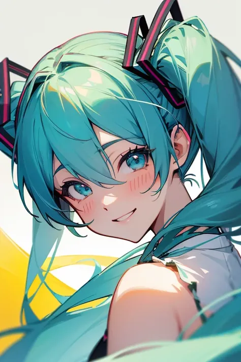 hatsune miku、Strong details、smile、