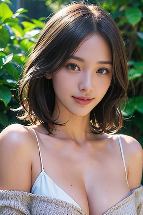 (masterpiece:1.3), (8k, Realistic, RAW Photos, Best image quality: 1.5), Japanese 、(Very Long Hair:1.2)、Cleavage:1.2、Highly detailed face、Pay attention to the details、double eyelid、Chest to chest、Sharp focus:1.2、Beautiful woman:1.4、Light brown hair、Highest...