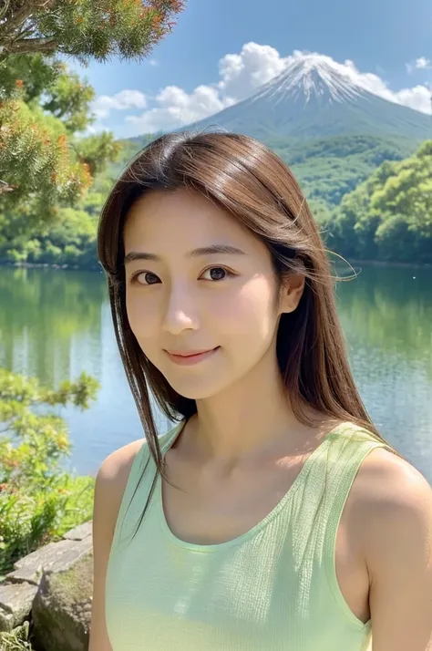 ((highest quality)), ((masterpiece)), (detailed),perfect face,japanese,landscape,beauty,cute,upper body