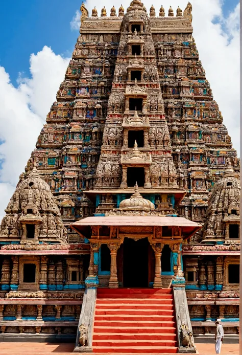 a magnificent Hindu temple.