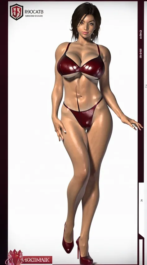 A MATURE WOMAN, HUGE FAKE , (BEAUTIFUL FACE), (RGB), ( sexy red BRA), (HIGH HEELS), (PERFECT BODY:1.2), (LONG LEG), (FULL BODY:1.3), FRONT, (STANDING:1), SEXY BODY, EXPOSE MUSCLE ABS, UHD, 8K, 1080P.